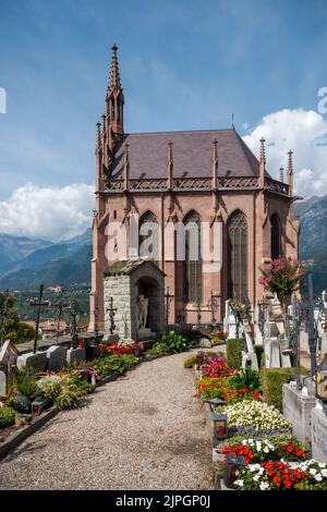 Friedhof, Mausoleum, schenna, Friedhöfe, Mausoleen, Schennas Stockfoto