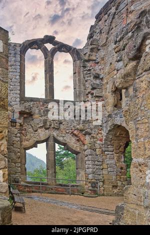 Mittelalter, Klosterruine, oybin, mittelalterliche Ruinen, Auybins Stockfoto