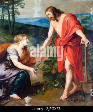 Christus erscheint Maria Magdalena als Gärtner (Noli me Tangere), Ölgemälde auf Leinwand von Peter Paul Rubens (und Werkstatt), 1615-1618 Stockfoto