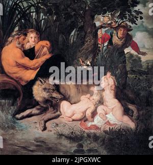 Peter Paul Rubens, Romulus und Remus, Ölgemälde auf Leinwand, 1615-1616 Stockfoto