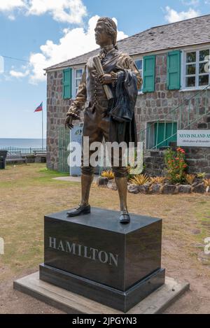 Nevis Historical Museum der Geburtsort von Alexander Hamilton im Jahr 1755 Stockfoto