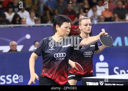 München, Deutschland . 18. August 2022. MÜNCHEN, Deutschland., . TISCHTENNIS - Tag 8 - Europameisterschaften München 2022 - Credit: SPP Sport Press Foto. /Alamy Live News Stockfoto