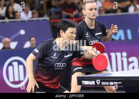 München, Deutschland . 18. August 2022. MÜNCHEN, Deutschland., . TISCHTENNIS - Tag 8 - Europameisterschaften München 2022 - Credit: SPP Sport Press Foto. /Alamy Live News Stockfoto