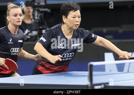 München, Deutschland . 18. August 2022. MÜNCHEN, Deutschland., . TISCHTENNIS - Tag 8 - Europameisterschaften München 2022 - Credit: SPP Sport Press Foto. /Alamy Live News Stockfoto