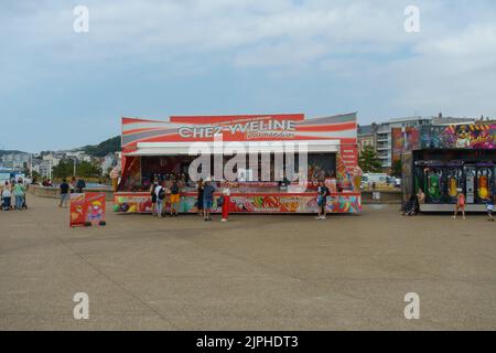 Bild eines Messestandes in Le Havre, Frankreich Stockfoto