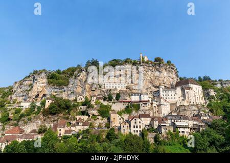 (C) Denis TRASFI/MAXPPP - à Rocamadour le 11-08-2022 - Stockfoto