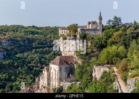 (C) Denis TRASFI/MAXPPP - à Rocamadour le 11-08-2022 - Stockfoto