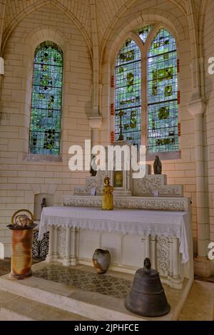 Frankreich, Cher (18), Henrichemont, La Borne, Töpferdorf, Töpfermuseum Stockfoto