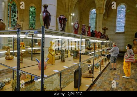 Frankreich, Cher (18), Henrichemont, La Borne, Töpferdorf, Töpfermuseum Stockfoto