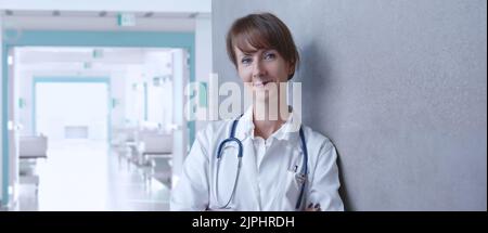 Lächeln, Arzt, Lächeln, Ärzte Stockfoto