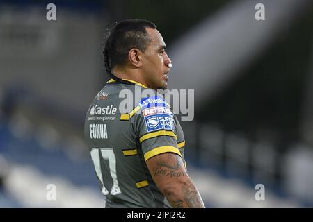 Huddersfield, England - 18.. August 2022 - Mahe Fonua von Castleford Tigers. Rugby League Betfred Super League Huddersfield Giants vs Castleford Tigers im John Smith's Stadium, Huddersfield, Großbritannien Stockfoto