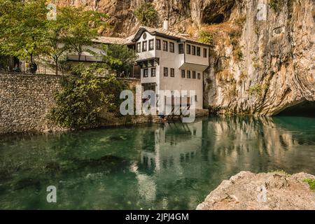 Blagaj Tekke in Bosnien und Herzegowina Stockfoto