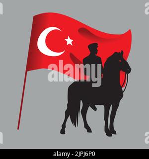 Nationalfeiertag der türkei Stock Vektor