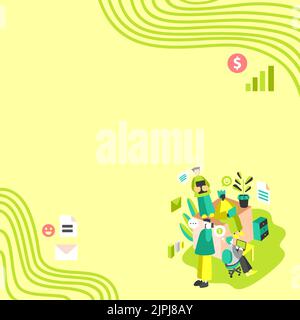 Geschäftsleute, Die Zusammen An Lap Tops Arbeiten, Einer Am Telefon. Gruppe Von Vier Freunden Im Büro, Die Arbeit Machen, Zwei Am Computer, Andere Am Mobiltelefon, Letzte Stock Vektor