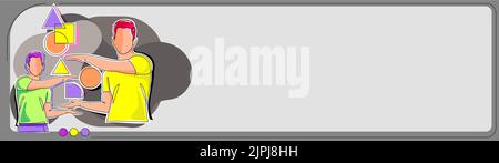 Zwei Kollegen Präsentieren Aktuelle Updates Zu Den Krutialen. Geschäftsleute Zeigen Neue Wichtige Ankündigungen. Führungskräfte, Die Über Die Aktuellen Relevanten Informationen Sprechen Stock Vektor