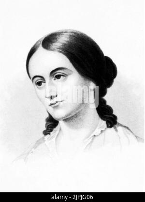 Die amerikanerin MARGARET FULLER ( Marchioness Ossoli , geborene Sarah Margaret Fuller , 1810 - 1850 ) , trascendentalistische Kritikerin , Feministin und Journalistin - GIORNALISTA - CRITICA TRASCENDENTALISTA - critico - FEMMINISTA - FEMMINISMO - emanzipazione della Donna ---- Archivio GBB Stockfoto