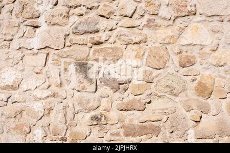 Steinmauer, Sandsteinmauer, Steinmauern, Sandsteinwände Stockfoto