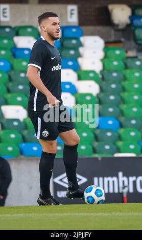 Windsor Park, Belfast, Nordirland, Großbritannien. 04 August 2022. UEFA Europa League Dritte Qualifikationsrunde (erste Etappe) – Linfield gegen FC Zürich. Fußballspieler im Einsatz FC Zürich Fußballspieler Mirlind Kryeziu (31). Stockfoto