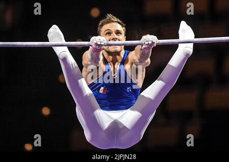 Paul Degouy (Frankreich). Europameisterschaften München 2022: Kunstturnen, Qualifikation der Männer Stockfoto