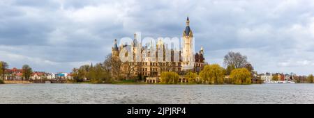 schweriner See, schweriner Schloss, schweriner See, schweriner Schlösser Stockfoto