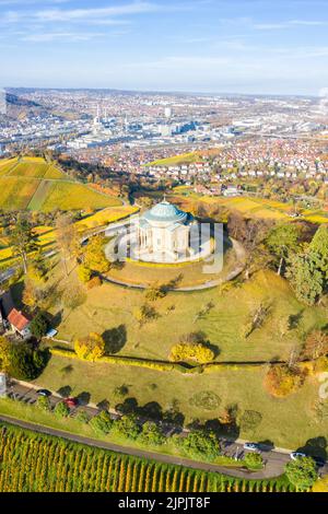 rotenberg, Mausoleum, württemberg, drohnenflug, Rosenberg, Mausoleen, württembergs Stockfoto