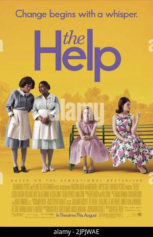 VIOLA DAVIS, OCTAVIA SPENCER, EMMA STONE, Bryce Dallas Howard, Plakat, Hilfe, 2011 Stockfoto