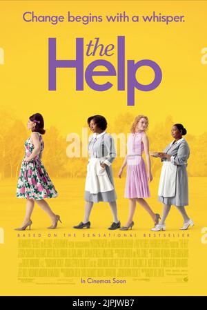 BRYCE DALLAS HOWARD, VIOLA DAVIS, EMMA STONE, OCTAVIA SPENCER, Plakat, Hilfe, 2011 Stockfoto