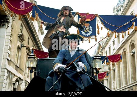 JOHNNY DEPP, PIRATEN DER KARIBISCHEN MEERE: On Stranger Tides, 2011 Stockfoto