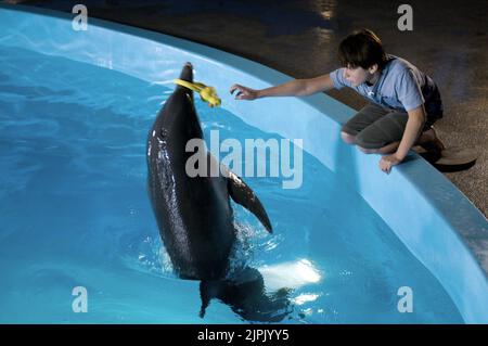 WINTER, GLÜCKSSPIEL, DELPHINGESCHICHTE, 2011 Stockfoto