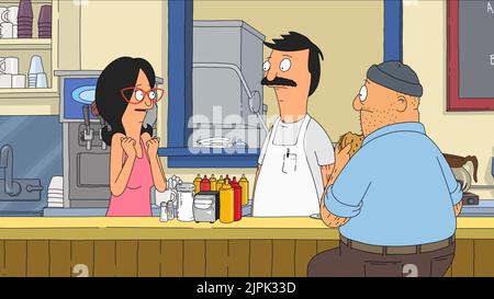 LINDA, BOB, Teddy, Bob's Burger, 2011 Stockfoto