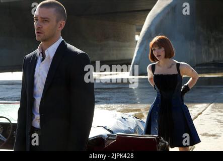 TIMBERLAKE, SEYFRIED, IN DER ZEIT, 2011 Stockfoto