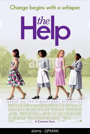 BRYCE DALLAS HOWARD, VIOLA DAVIS, EMMA STONE, OCTAVIA SPENCER, Plakat, Hilfe, 2011 Stockfoto