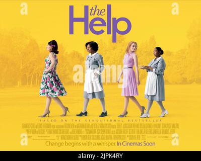 BRYCE DALLAS HOWARD, VIOLA DAVIS, EMMA STONE, OCTAVIA SPENCER, Plakat, Hilfe, 2011 Stockfoto
