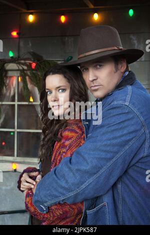 GINA HOLDEN, Billy Ray Cyrus, Weihnachten kommt nach Hause nach Kanaan, 2011 Stockfoto