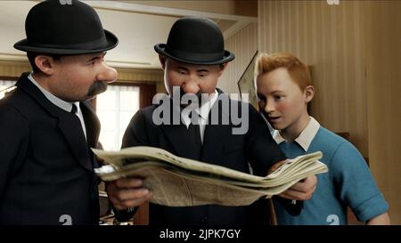 THOMPSON,THOMPSON,TINTIN, DIE ABENTEUER VON TINTIN: DAS GEHEIMNIS DES EINHORNS, 2011 Stockfoto