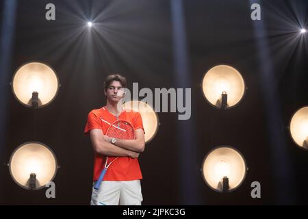 März 8 2022; Indian Wells, CA 2022 BNP Paribas Open Taylor Fritz (USA) Stockfoto