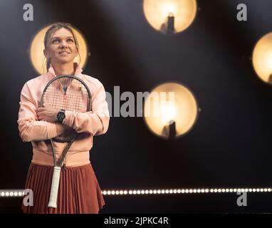 März 8 2022; Indian Wells, CA 2022 BNP Paribas Open Simona Halep (ROU) Stockfoto