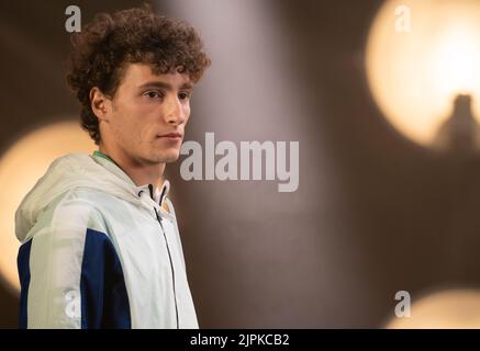 März 9 2022; Indian Wells, CA 2022 BNP Paribas Open Ugo Humbert FRA) Stockfoto