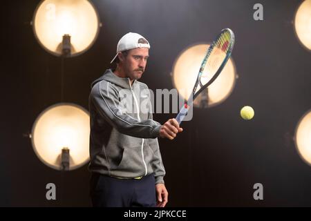 März 8 2022; Indian Wells, CA 2022 BNP Paribas Open Steve Johnson (USA) Stockfoto