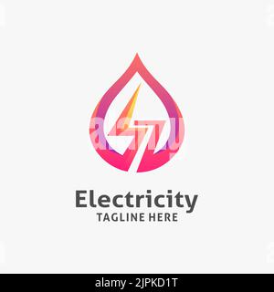 Logo für elektrische Blitzgeräte Stock Vektor