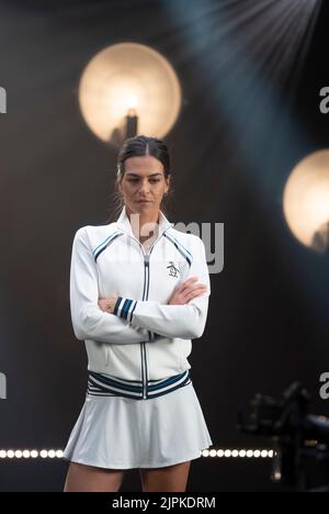 März 8 2022; Indian Wells, CA 2022 BNP Paribas Open Ajla Tomljanovic (CRO) Stockfoto