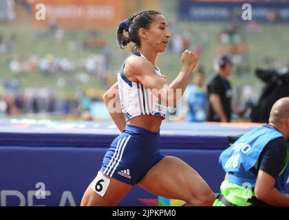 München, Deutschland. 18. August 2022. Agnes Raharolahy aus Frankreich während der Leichtathletik, Frauen 800m bei den Europameisterschaften München 2022 am 18. August 2022 in München, Deutschland - Foto Laurent Lairys/DPPI Credit: DPPI Media/Alamy Live News Stockfoto
