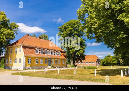 Schloss gut Wotersen in Roseburg Schleswig-Holstein in Deutschland als Filmset für einige deutsche Filme verwendet Stockfoto