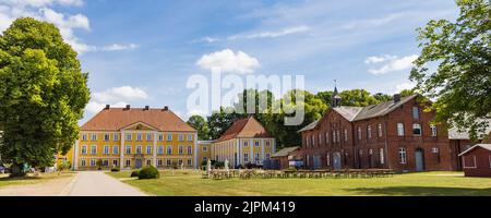 Schloss gut Wotersen in Roseburg Schleswig-Holstein in Deutschland als Filmset für einige deutsche Filme verwendet Stockfoto