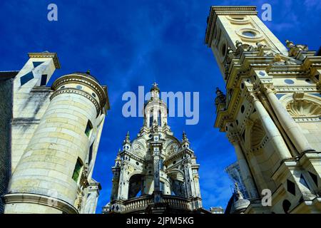 Frankreich, Loir-et-Cher (41), Loire-Tal, das von der UNESCO zum Weltkulturerbe erklärt wurde, Chambord, Schloss Chambord Stockfoto