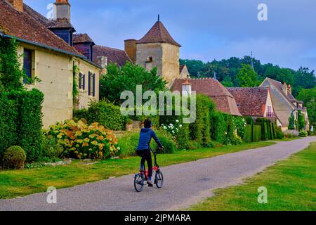 Frankreich, Cher (18), Apremont-sur-Allier, bezeichneten die schönsten Dörfer Frankreichs Stockfoto