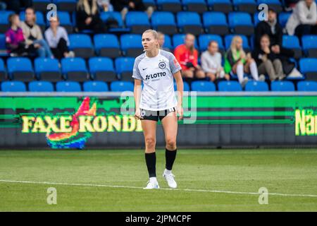 Hjorring, Dänemark. 18. August 2022. Laura Freigang (10) von Eintracht Frankfurt beim Qualifikationsspiel der UEFA Women's Champions League zwischen Fortuna Hjorring und Eintracht Frankfurt im Hjorring Stadion in Hjorring. (Foto: Gonzales Photo/Alamy Live News Stockfoto