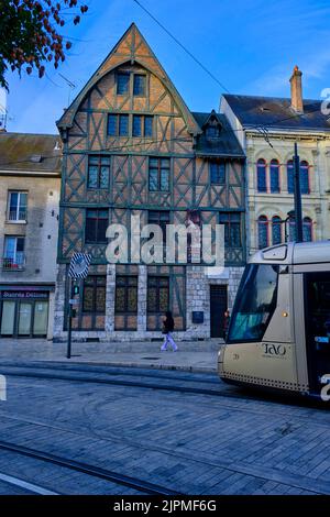 France, Loiret, Orleans, Jeanne d'Arc House Stockfoto