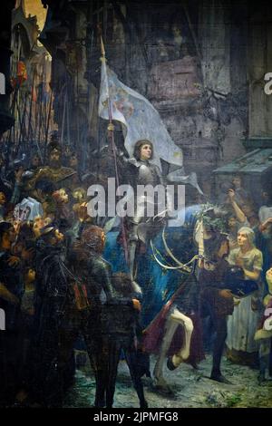 Frankreich, Loiret, Orleans, Beaux Art Museum, Jeanne d'Arc victorieuse des Anglais entre à Orléans, Jean-Jacques Scherrer, 1887 Stockfoto