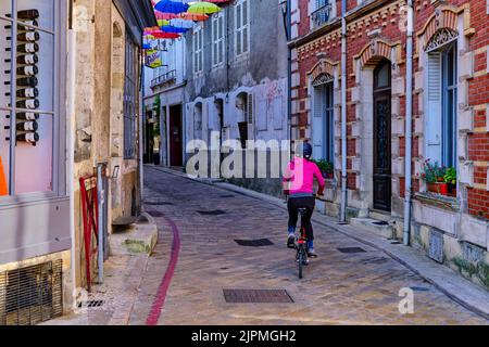 Frankreich, Cher, Berry, Sancerre Dorf Stockfoto